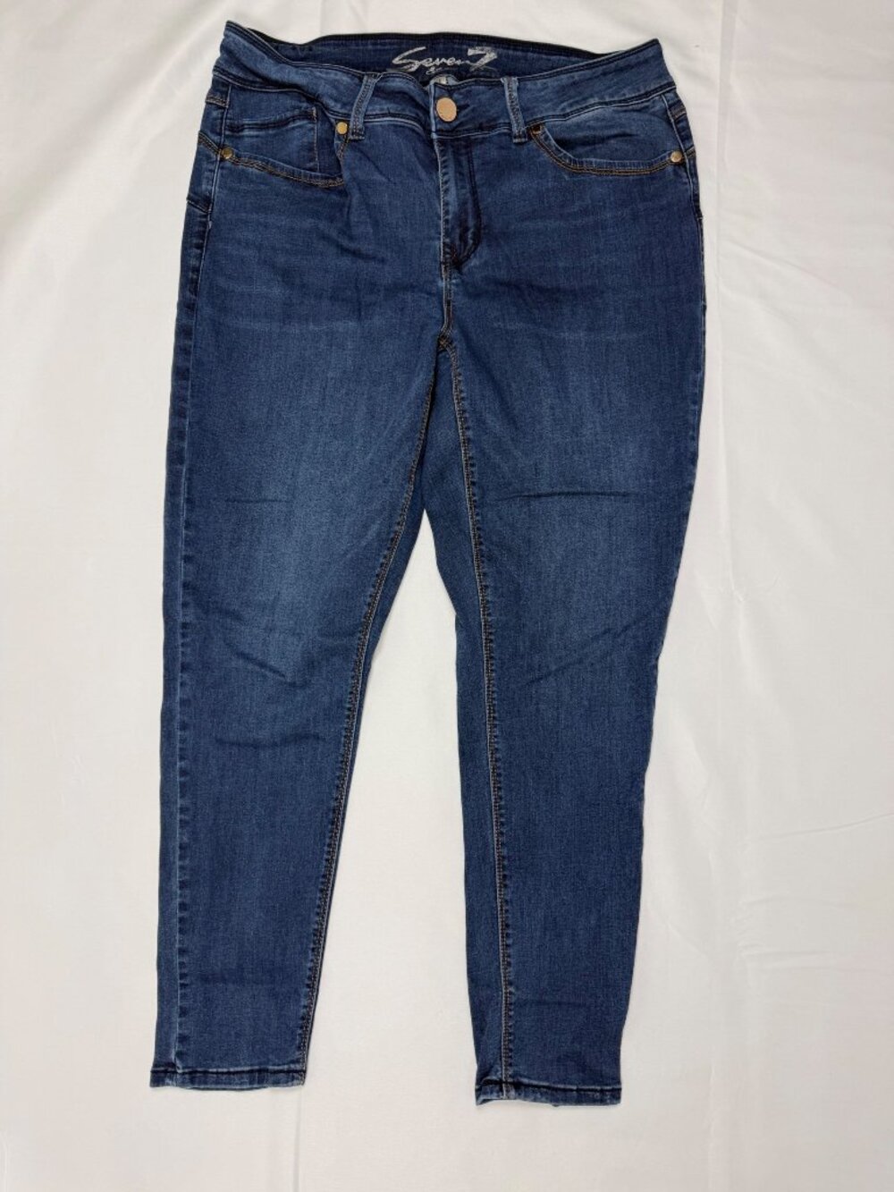 Seven7 Women's Dark Blue Skinny Jeans
